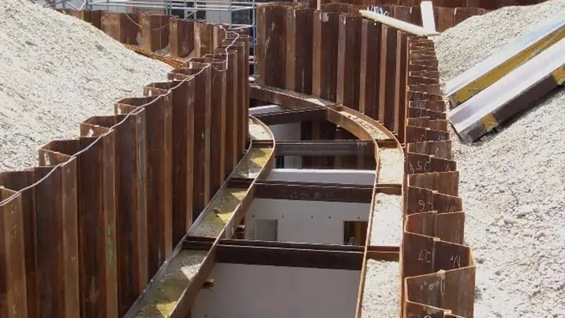 %[alt various sheet pile profile shapes including u z and straight web](https://placehold.co/600x400 "Different Types of Sheet Piles")